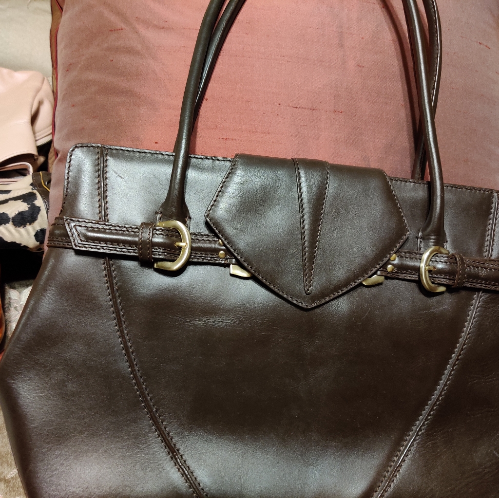Via Spiga Brown Leather Purse. $150